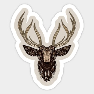 Illustrated Deer Sticker